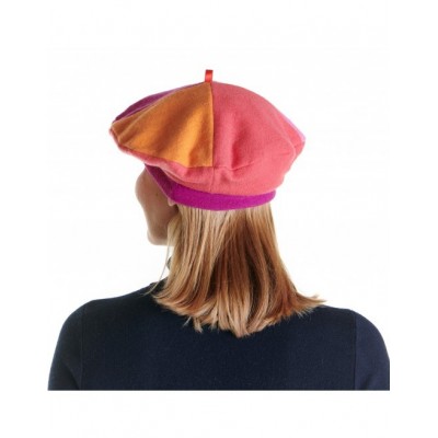 béret réversible laine cachemire rose marque Fil De Joie