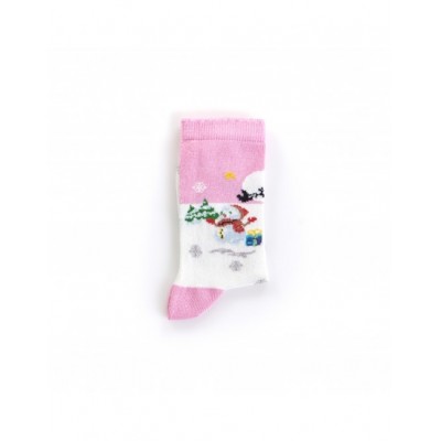 chaussette fille bonhomme de neige marque In Extenso