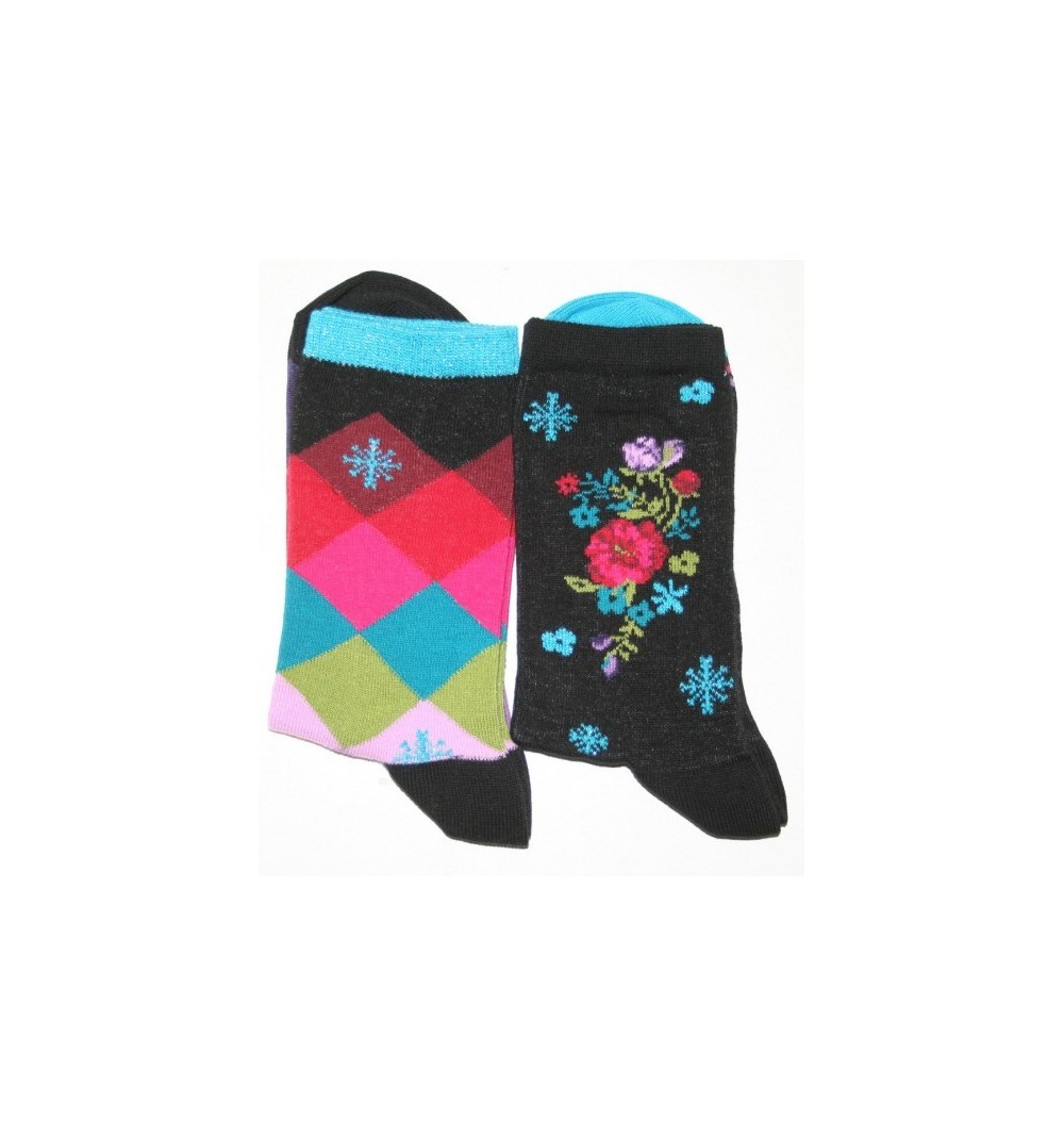 2 paires de chaussettes Astree marque Ruban Rouge 2 paires de chaussettes Astree marque Ruban Rouge