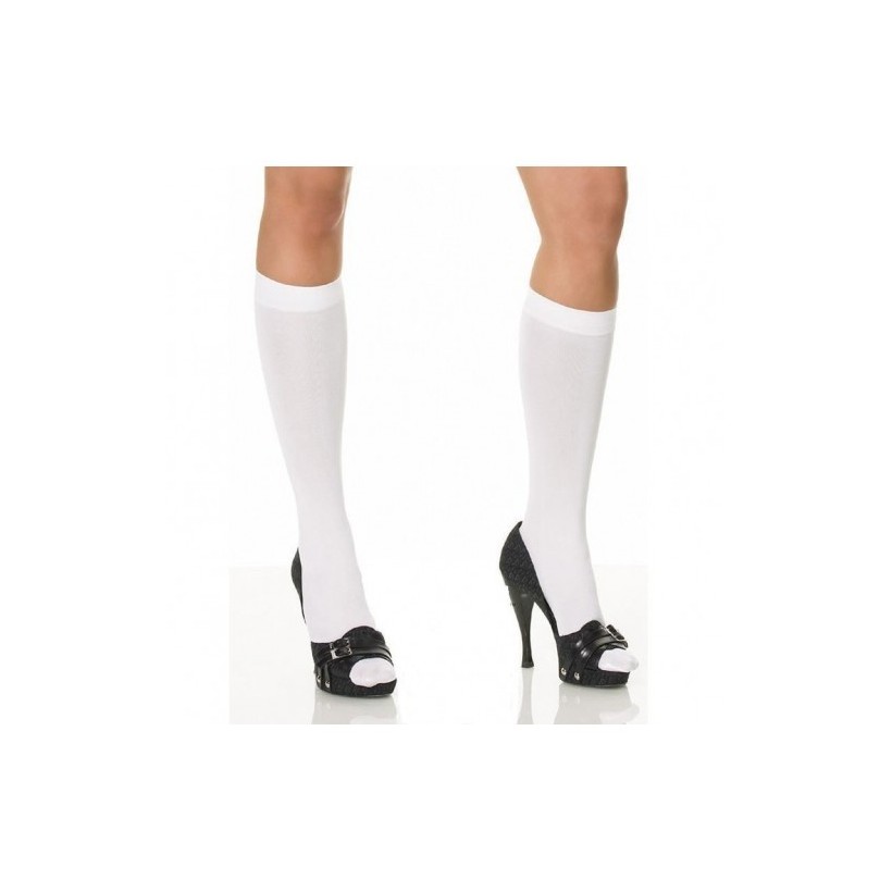 Mi-bas femme opaque blanc 70 deniers marque Leg Avenue Mi-bas femme opaque blanc 70 deniers marque Leg Avenue