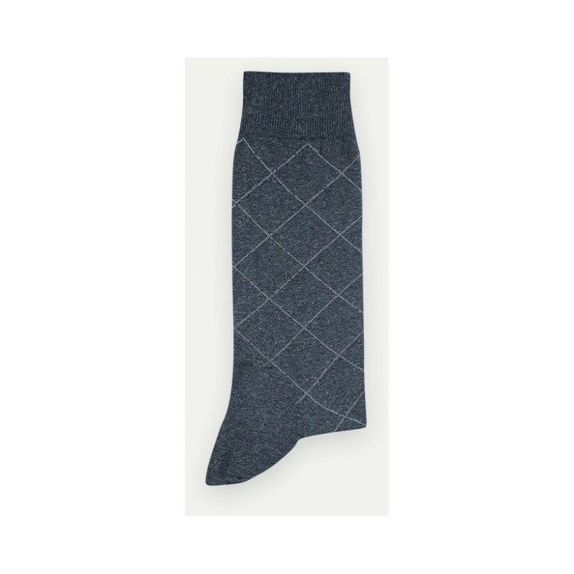 chaussette homme croisillons anthracite marque Pom De Pin chaussette homme croisillons anthracite marque Pom De Pin