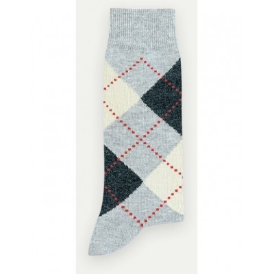 Mi-chaussette motif losanges marque Pom De Pin