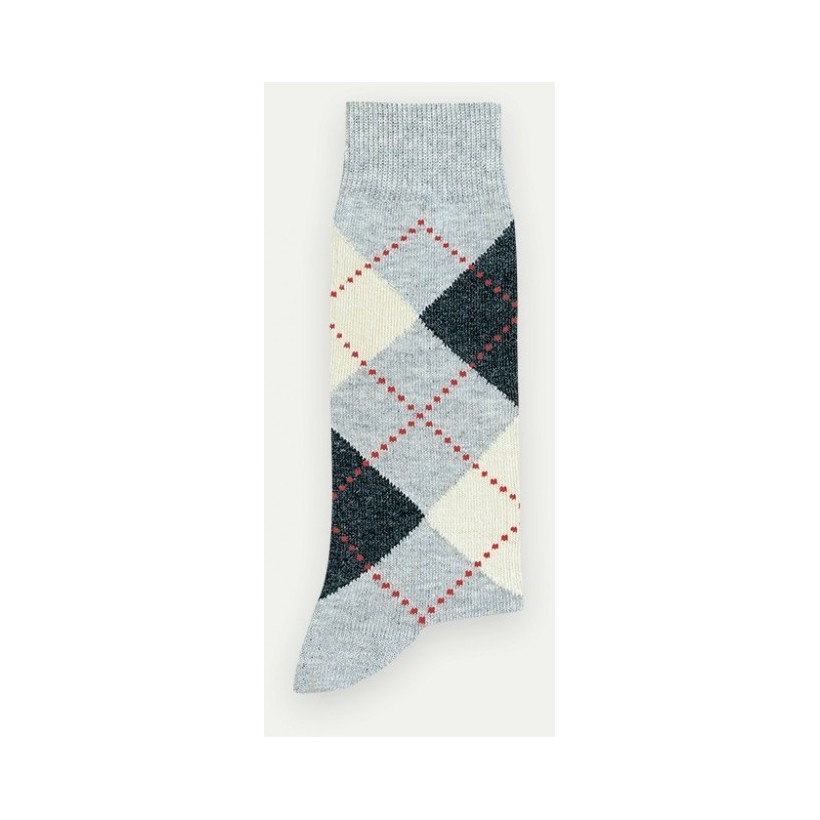 Mi-chaussette motif losanges marque Pom De Pin Mi-chaussette motif losanges marque Pom De Pin