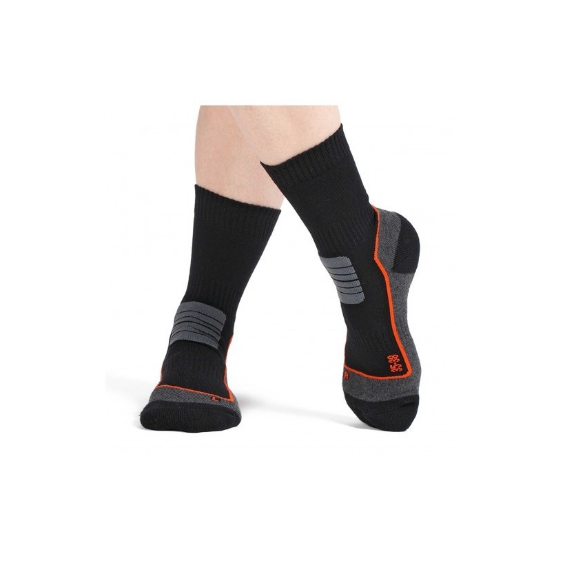 Chaussette randonnée mixte noir Coolmax marque Bonneterie De Roubaix