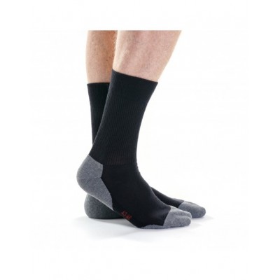 Mi-chaussette coolmax (R) noir marque Bonneterie De Roubaix