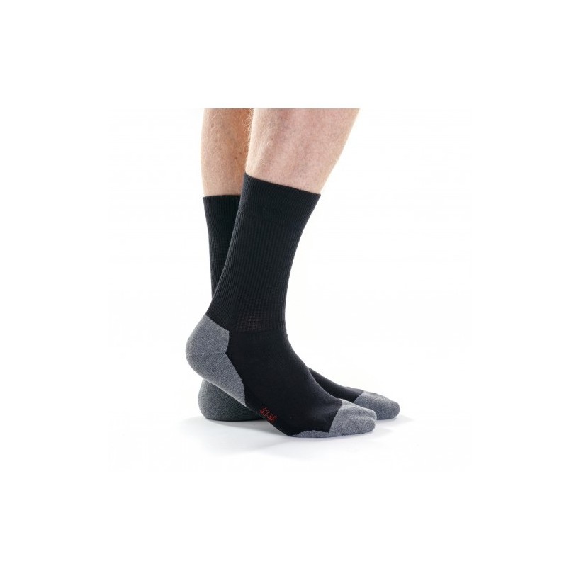 Mi-chaussette coolmax (R) noir marque Bonneterie De Roubaix