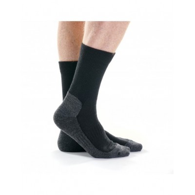 Chaussettes laine, de marche pour temps froid noir marque Bonneterie De Roubaix