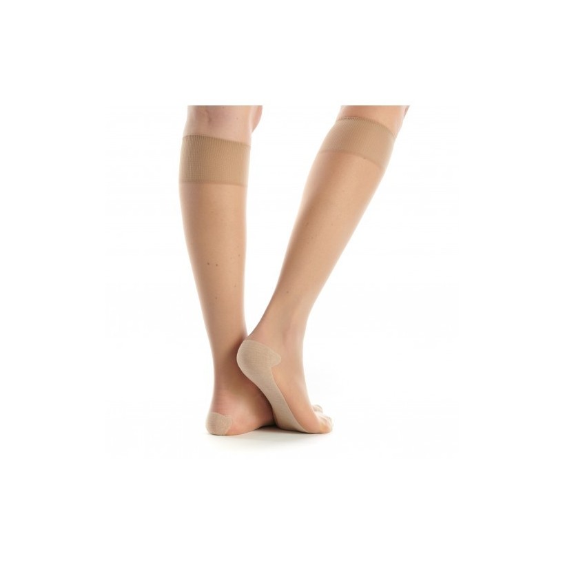 Mi-bas 30 deniers semelle coton marque Clio Mi-bas 30 deniers semelle coton marque Clio