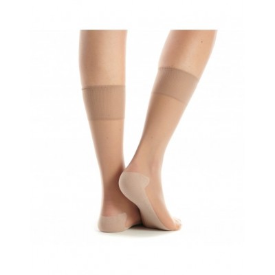 Mi-chaussette 30 deniers semelle coton marque Clio