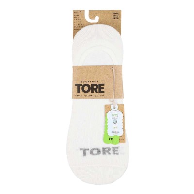 3 protège-pieds recyclés blanc homme marque Tore packaging